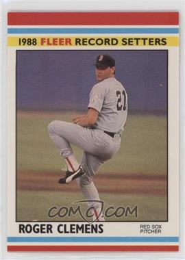 1988 Fleer Baseball Record Setters - Box Set [Base] #7 - Roger Clemens