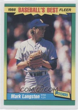 1988 Fleer Baseball's Best Sluggers vs. Pitchers - Box Set [Base] #23 - Mark Langston