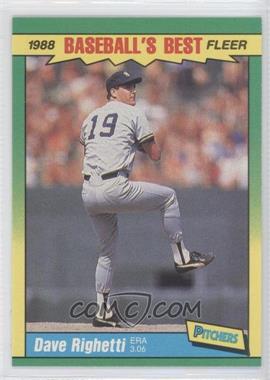 1988 Fleer Baseball's Best Sluggers vs. Pitchers - Box Set [Base] #33 - Dave Righetti