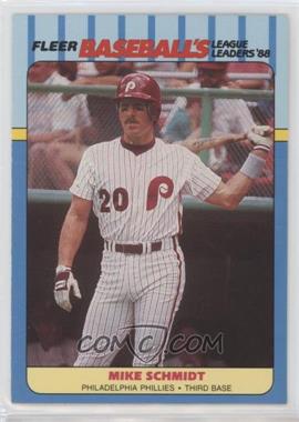 1988 Fleer Baseball's League Leaders - Box Set [Base] #35 - Mike Schmidt