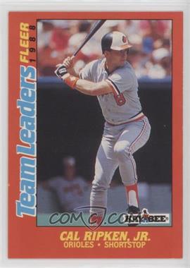 1988 Fleer Kay Bee Toys Team Leaders - Box Sets [Base] #30 - Cal Ripken Jr.