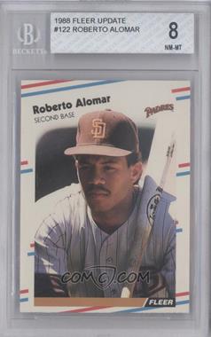 1988 Fleer Update - [Base] #U-122 - Roberto Alomar [BGS 8 NM‑MT]