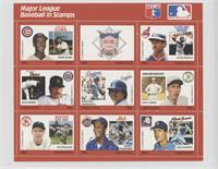 Red Set - Ernie Banks, NL Logo, Julio Franco, Jack Morris, Fernando Valenzuela,…