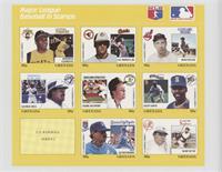 Yellow Set - Roberto Clemente, Cal Ripken Jr., Bob Feller, George Bell, Mark Mc…