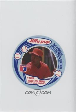 1988 Jiffy Pop Collector's Edition Discs - [Base] #7 - Vince Coleman