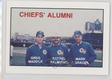 1988 Kodak Peoria Chiefs - [Base] #_CHAL - Chiefs' Alumni (Greg Maddux, Rafael Palmeiro, Mark Grace)