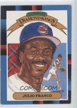 1988 Leaf Canadian - [Base] #10 - Diamond Kings - Julio Franco