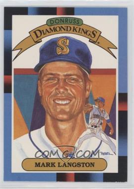 1988 Leaf Canadian - [Base] #20 - Diamond Kings - Mark Langston