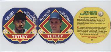 1988 MSA Tea Discs - [Base] - Tetley Pairs With Tabs #2-8 - Ellis Burks, Kevin Seitzer [Poor to Fair]