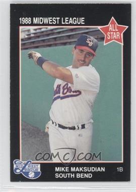 1988 Midwest League All-Star - [Base] #48 - Mike Maksudian