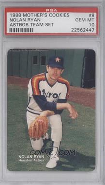 1988 Mother's Cookies Houston Astros - Stadium Giveaway [Base] #8 - Nolan Ryan [PSA 10 GEM MT]