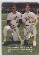 Checklist, (Jose Canseco, Mark McGwire)