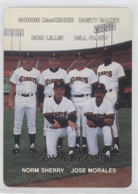 1988 Mother's Cookies San Francisco Giants - Stadium Giveaway [Base] #27 - Dusty Baker, Norm Sherry, Bill Fahey, Bob Lillis, Gordie MacKenzie, Jose Morales