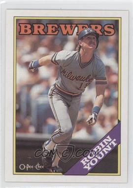 1988 O-Pee-Chee - [Base] - Blank Back #165 - Robin Yount