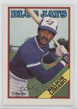 1988 O-Pee-Chee - [Base] - Blank Back #205 - Nelson Liriano