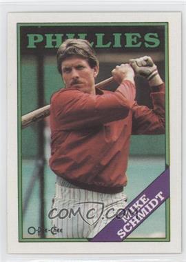 1988 O-Pee-Chee - [Base] - Blank Back #321 - Mike Schmidt