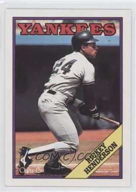 1988 O-Pee-Chee - [Base] - Blank Back #60 - Rickey Henderson