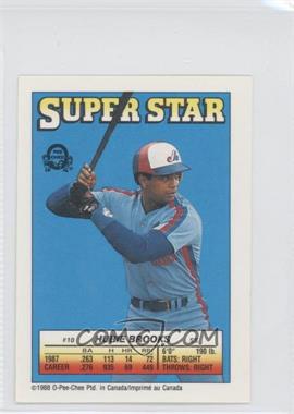 1988 O-Pee-Chee Super Star Sticker Backs - [Base] #10.142 - Hubie Brooks (John Franco 142, Billy Ripken 227)