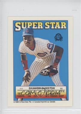 1988 O-Pee-Chee Super Star Sticker Backs - [Base] #11.61 - Shawon Dunston (Rick Sutcliffe 61)