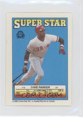 1988 O-Pee-Chee Super Star Sticker Backs - [Base] #19.228 - Dave Parker (Cal Ripken Jr. 228)