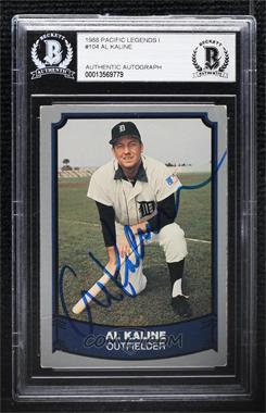 1988 Pacific Baseball Legends - [Base] #104 - Al Kaline [BAS BGS Authentic]