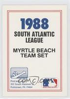 Team Checklist - Myrtle Beach Blue Jays