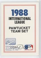 Team Checklist - Pawtucket Red Sox