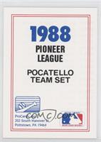 Team Checklist - Pocatello Giants