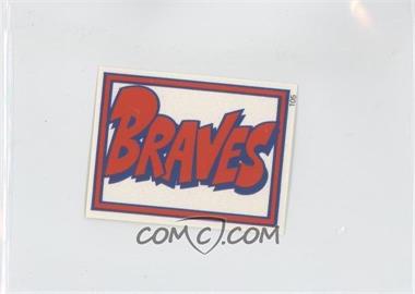 1988 Red Foley's Best Baseball Book Ever Stickers - [Base] #105 - Atlanta Braves