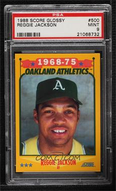 1988 Score - [Base] - Factory Set High Gloss #500 - Reggie Jackson [PSA 9 MINT]