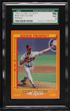 1988 Score - [Base] - Factory Set High Gloss #638 - Tom Glavine [SGC 96 MINT 9]