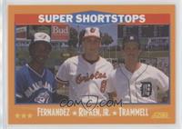 Tony Fernandez, Cal Ripken Jr., Alan Trammell