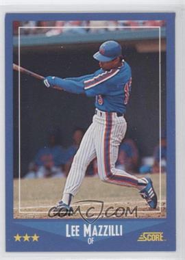 1988 Score - [Base] #158.2 - Lee Mazzilli (Mazzilli on Back)