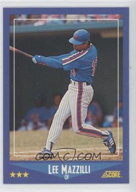 1988 Score - [Base] #158.2 - Lee Mazzilli (Mazzilli on Back)