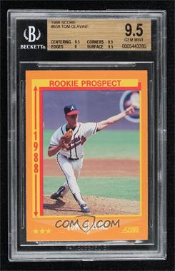 1988 Score - [Base] #638 - Tom Glavine [BGS 9.5 GEM MINT]