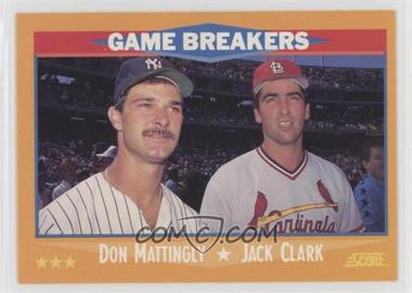 1988 Score - [Base] #650 - Don Mattingly, Jack Clark