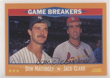 1988 Score - [Base] #650 - Don Mattingly, Jack Clark