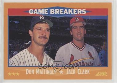 1988 Score - [Base] #650 - Don Mattingly, Jack Clark