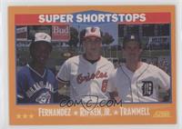 Tony Fernandez, Cal Ripken Jr., Alan Trammell [EX to NM]