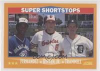 Tony Fernandez, Cal Ripken Jr., Alan Trammell