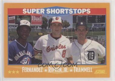 1988 Score - [Base] #651 - Tony Fernandez, Cal Ripken Jr., Alan Trammell