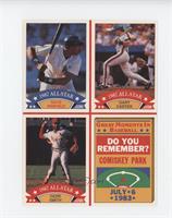 Dave Winfield, Gary Carter, Ozzie Smith, Comiskey Park [Poor to Fair]