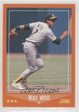 1988 Score Rookies & Traded - Factory Set [Base] #102T - Walt Weiss