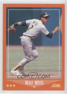 1988 Score Rookies & Traded - Factory Set [Base] #102T - Walt Weiss