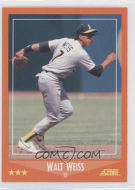 1988 Score Rookies & Traded - Factory Set [Base] #102T - Walt Weiss