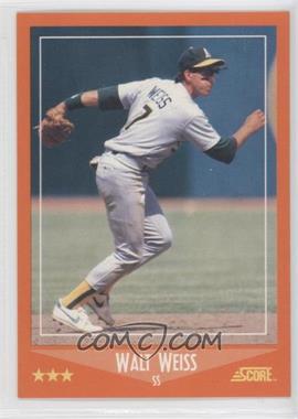 1988 Score Rookies & Traded - Factory Set [Base] #102T - Walt Weiss