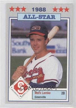 1988 Southern League All-Stars - [Base] #15 - Mark Lemke