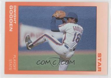 1988 Star Dwight Gooden Orange - [Base] #14 - Playoff Stats (Dwight Gooden)