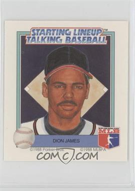 1988 Starting Lineup Talking Baseball - Atlanta Braves #22 - Dion James