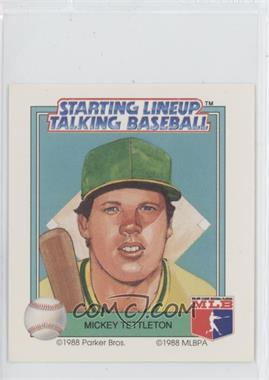 1988 Starting Lineup Talking Baseball - Oakland Athletics #12 - Mickey Tettleton